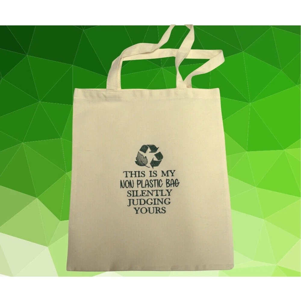 This is My Non Plastic Bag Silently Judging Tote Made By Jan of Sew Knot Right